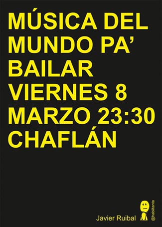 Cartel Sesión Chaflán 08-03-13